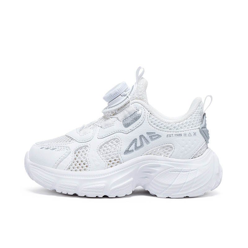 BIG WASP Synthetic Leather, Textile Rebound Breathable Lightweight Cushioning Low top Kids Lifestyle Shoes