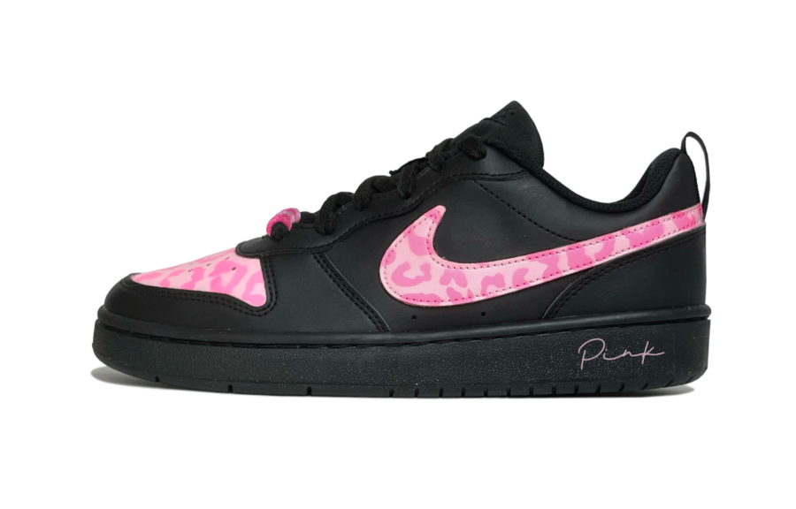 Nike Nike Court Borough Slip Resistant Abrasion Resistant Low top Kids' Skateboarding Shoes Black Teenagers