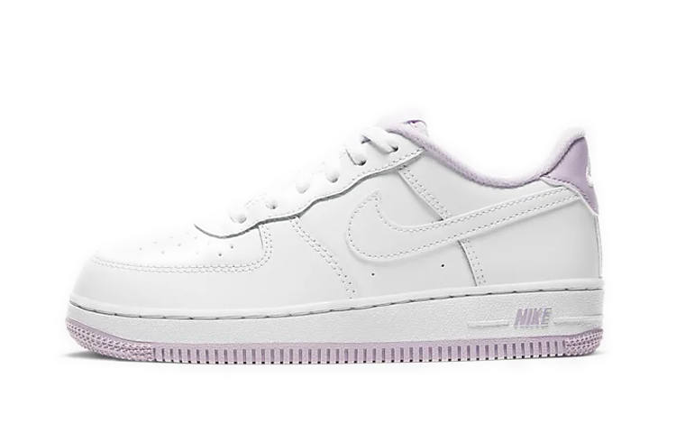 Nike Nike Air Force 1 Force 1 1 Low top Skateboard Shoes White Pink Children Aged 3 7 Years Old