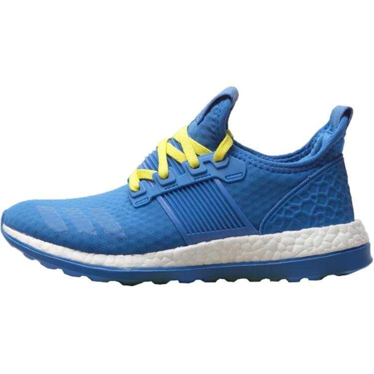 Adidas Adidas PureBoost ZG Slip Resistant Abrasion Resistant Low top Kids' Running Shoes Blue Teenagers
