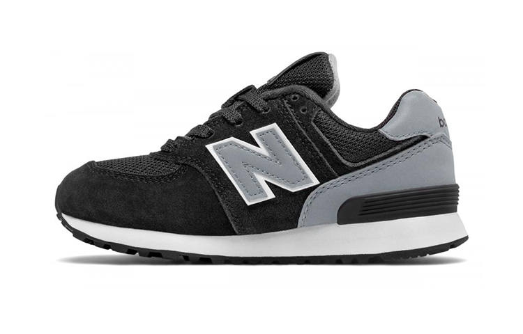 New Balance New Balance NB 574 'High Visibility' Low top Running Shoes Black Gray Children Aged 3 7 Years Old
