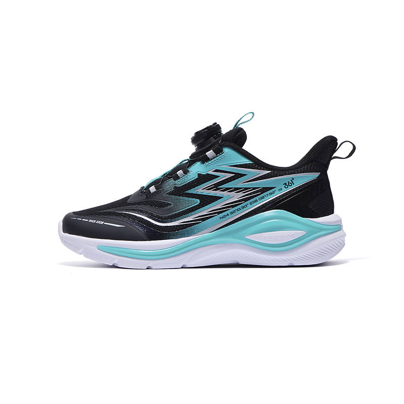 361°KIDS Wing 2.0 Running Shoes Carbon Black/Time Green Teenagers