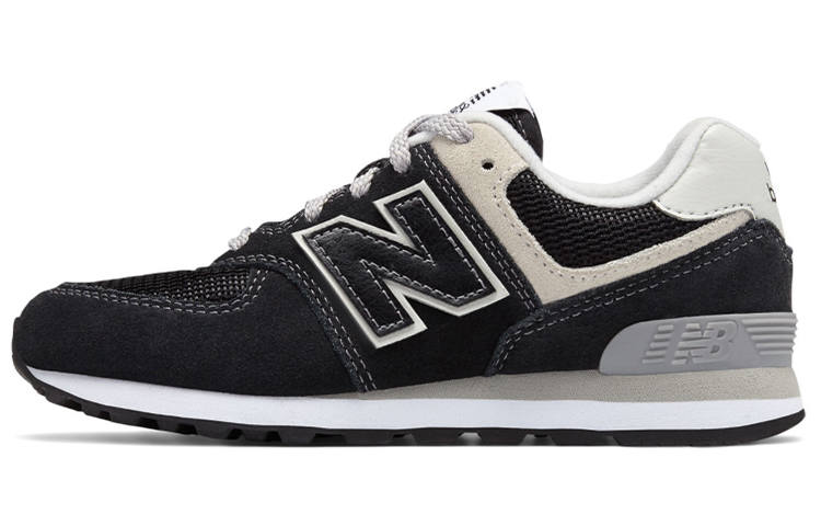 New Balance New Balance NB 574 Cushioning Low top Kids Lifestyle Shoes Black Gray Teenagers
