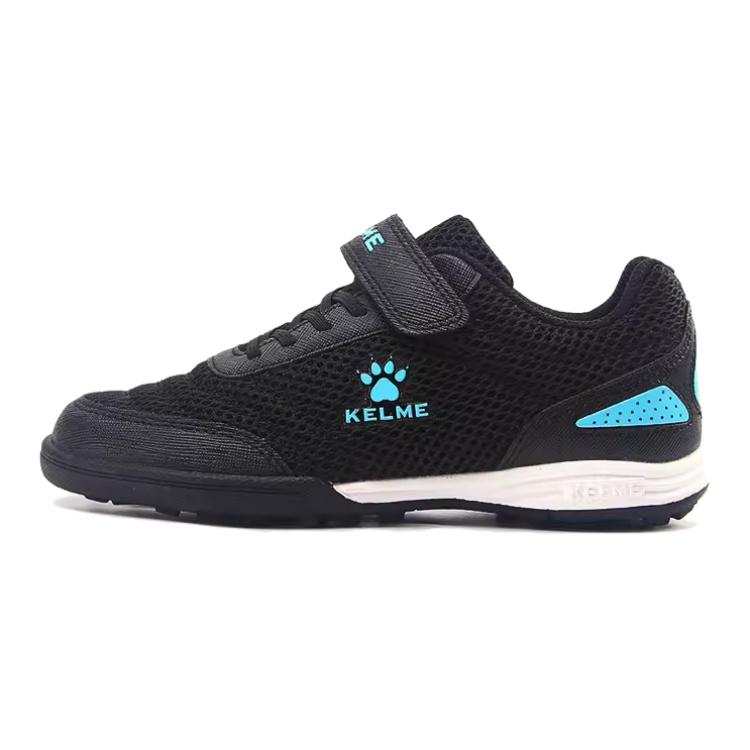 KELME Slip Resistant Abrasion Resistant Low top Kids' Soccer Shoes Black Kids'