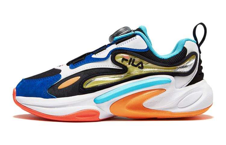 FILA KIDS Sports Slip Resistant Abrasion Resistant Low top Kids' Running Shoes Goose Egg Yellow
