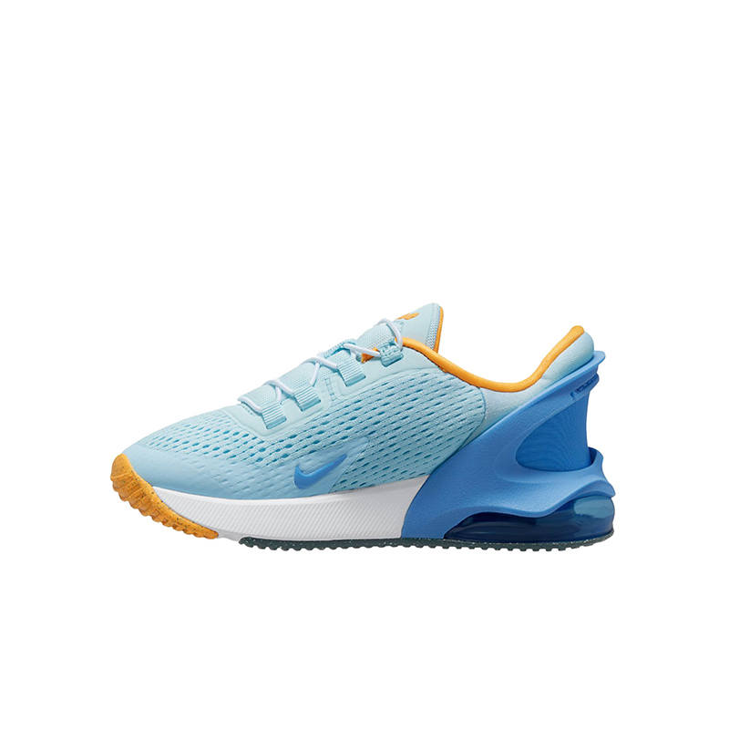 Nike Nike Air Max 270 Abrasion Resistant Low top Kids' Running Shoes Blue Children Aged 3 7 Years Old