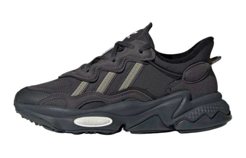 Adidas Originals Ozweego Abrasion Resistant Low top Sports Casual Shoes Black Gray Teenagers