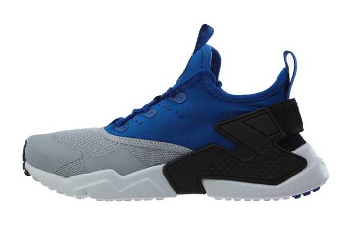 Nike Nike Huarache Drift Cushioning Slip Resistant Abrasion Resistant Breathable Low top Running Shoes Blue Gray Unisex