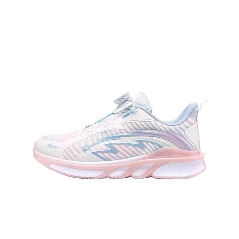 XTEP Soft And Comfortable Low top Running Shoes Sail White/Ripple Blue Teenagers