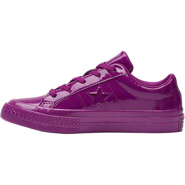 Converse ONE STAR Anti Kick Cushioning Low top Kids' Skateboarding Shoes Purple Children Aged 3 7 Years Old