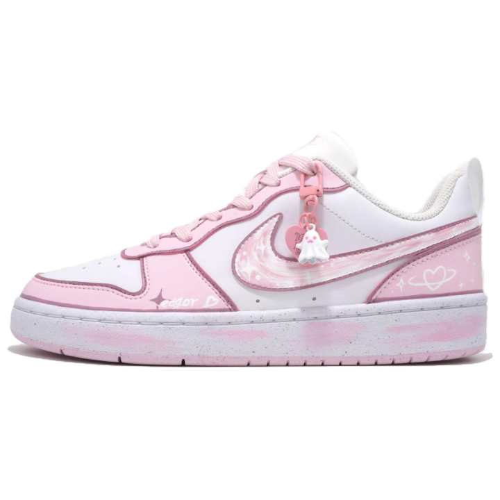 Nike Nike Court Borough Heart Falls Into Galaxy Slip Resistant Abrasion Resistant Low top Kids' Skateboarding Shoes