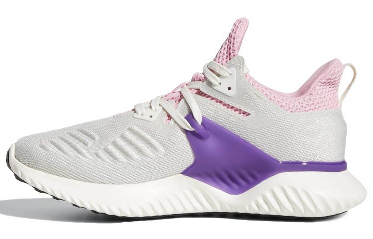 Adidas Adidas AlphaBounce Beyond 2 Cushioning Low top Kids' Running Shoes Pink Gray Purple Teenagers