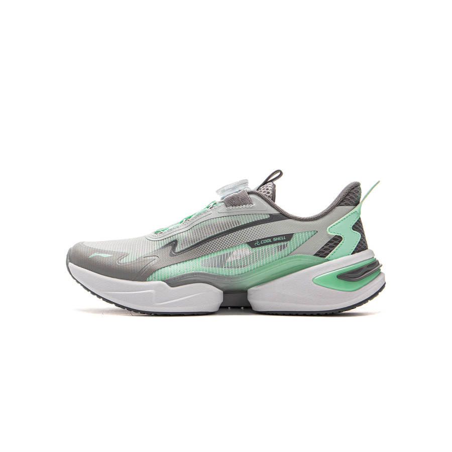 Li-Ning YOUNG Li Ning YOUNG Sports Life Collection Comfortable Cushioning Rebound Breathable Support Low top Casual Shoes Stone Gray