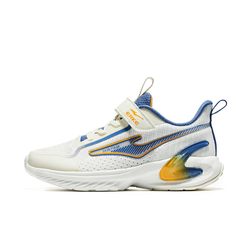 ERKE KIDS Slip Resistant Abrasion Resistant Slip Resistant Abrasion Resistant Low top Kids' Running Shoes White Blue