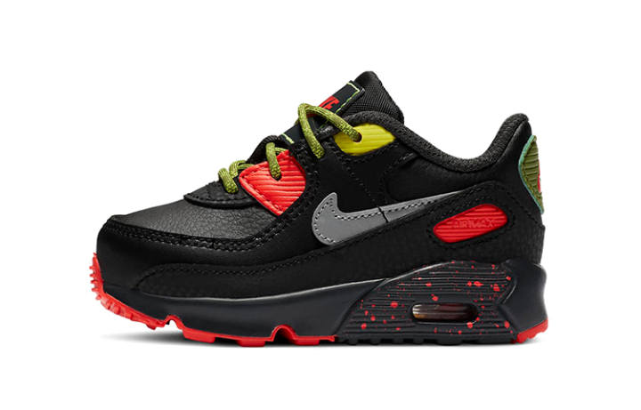 Nike Nike Air Max 90 Low top Toddler Shoes Black Red Green Infant And Toddler