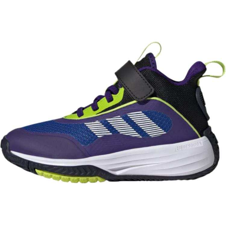 Adidas Adidas OwnTheGame 3.0 Slip Resistant Abrasion Resistant Mid top Children's Basketball Shoes Blue Kids'