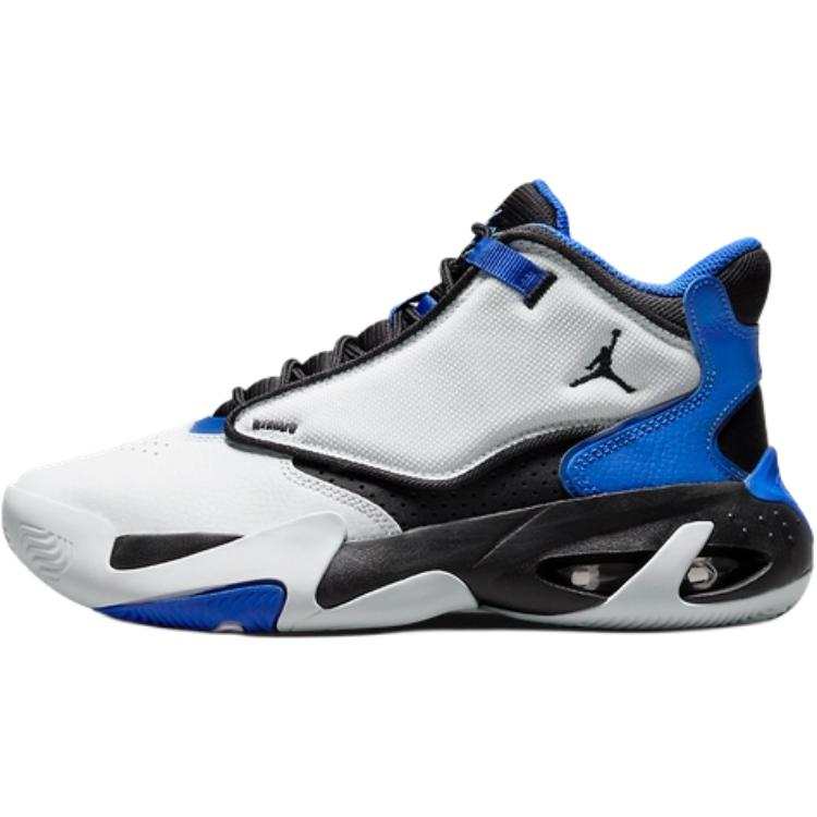 Jordan Jordan Max Aura 4 Mid top Basketball Shoes White Blue Unisex