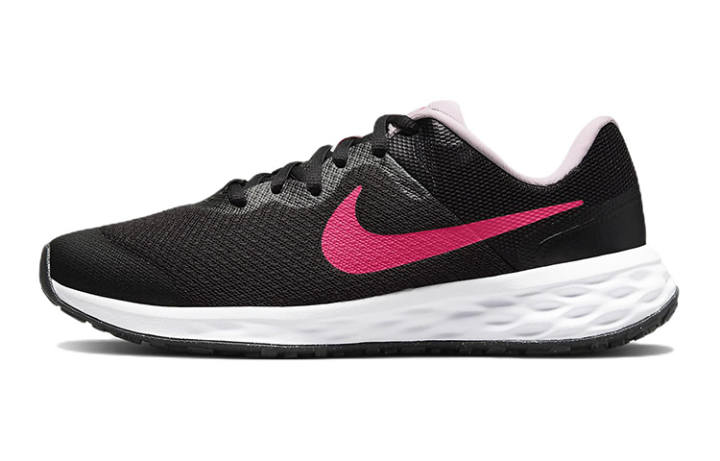 Nike Nike REVOLUTION 6 Cushioning Abrasion Resistant Low top Running Shoes Black Pink Unisex