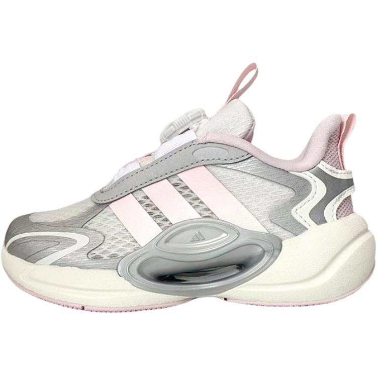 Adidas Adidas Galaxy Slip Resistant Cushioning Low top Running Shoes Gray Pink Kids'
