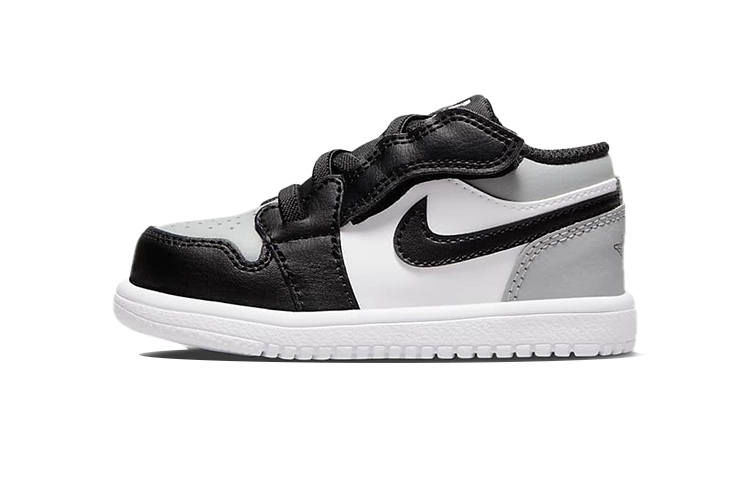 Jordan Jordan Air Jordan 1 Slip Resistant, Abrasion Resistant, Lightweight Low top Toddler Shoes Gray Black Infant And Toddler