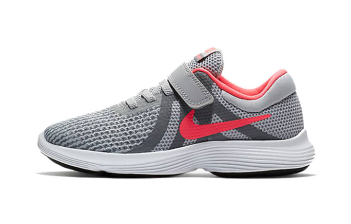 Nike Nike REVOLUTION 4 Cushioning Low top Kids' Running Shoes Gray Pink Children Aged 3 7 Years Old