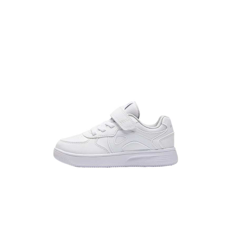 Antakids Synthetic Leather, Textile Abrasion Resistant Abrasion Resistant Low top Kids' Skateboarding Shoes Anta White