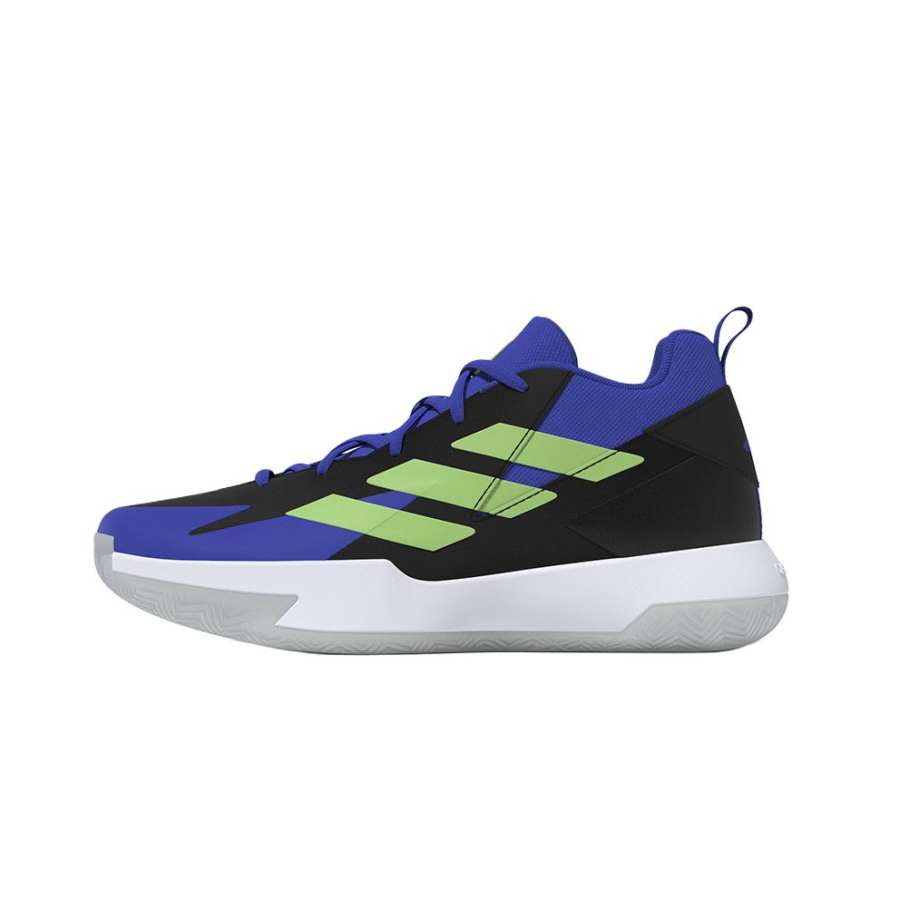 Adidas Adidas Cross Em Up Slip Resistant Abrasion Resistant Low top Children's Basketball Shoes Blue Teenagers