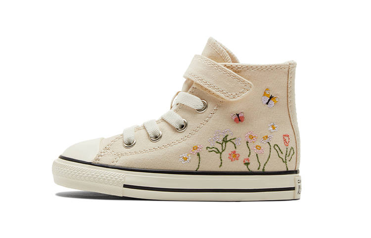 Converse Chuck Taylor All Star Easy-On High TD 'Embroidered Floral Print - Natural Ivory'