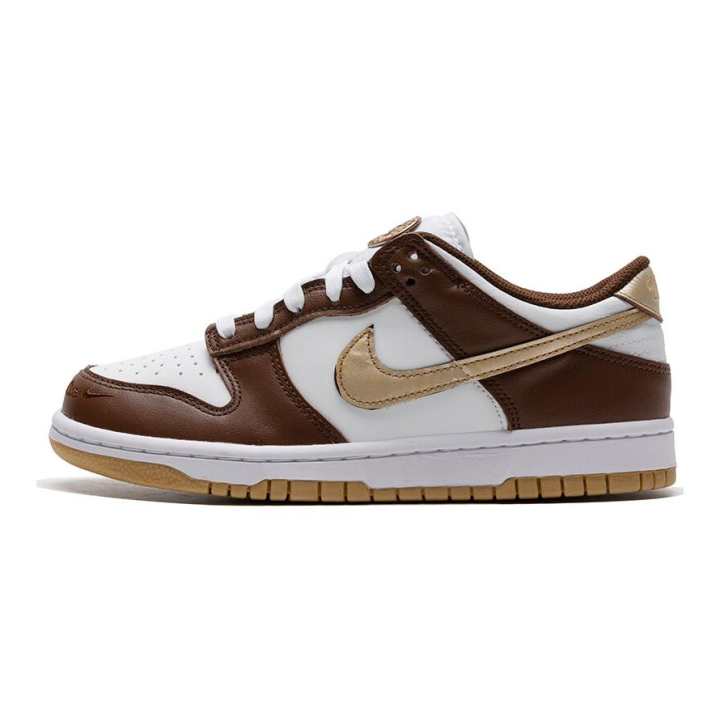 Nike Nike Dunk Low top Skateboard Shoes Umber Yellow White Unisex