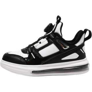 ASIAN MICKEY Starship Collection Synthetic Leather Low top Kids' Skateboarding Shoes Black White Kids'