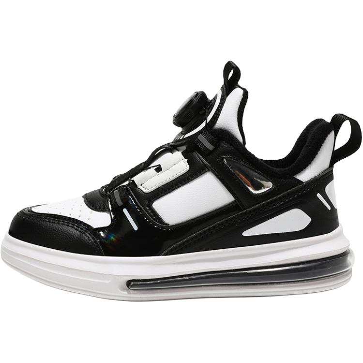 ASIAN MICKEY Starship Collection Synthetic Leather Low top Kids' Skateboarding Shoes Black White Kids'