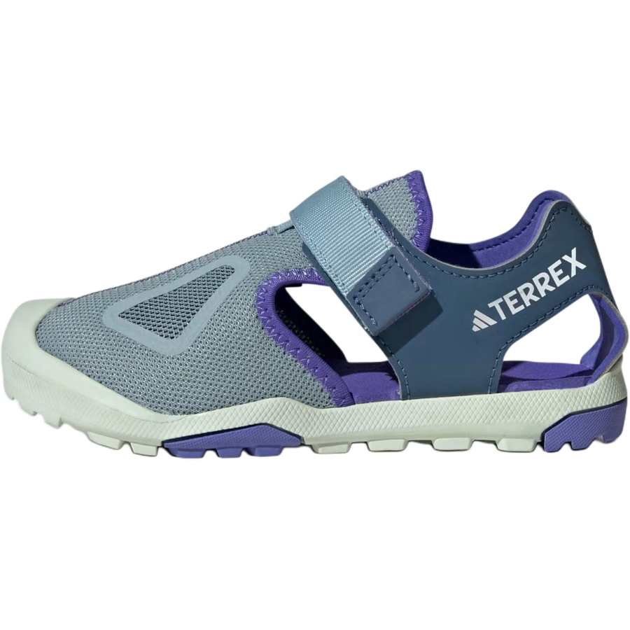Adidas Adidas Terrex Captain Toey 2.0 Anti Kick Cushioning Low top Children's Sandals Gray Blue Kids'