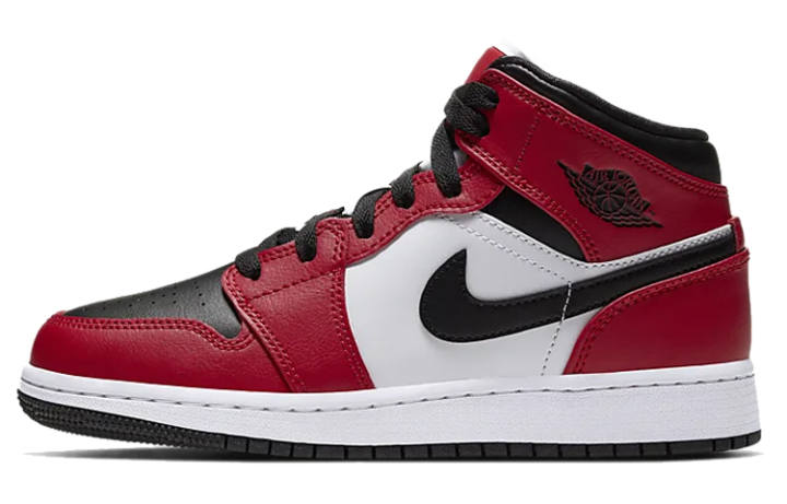 Jordan Jordan Kids Air Jordan 1 Mid "Chicago Black Toe" Sneakers