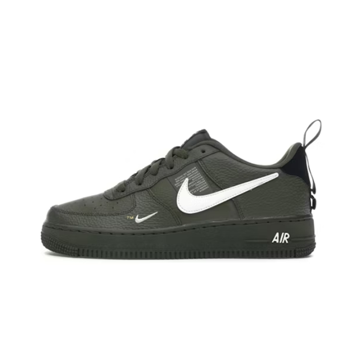Nike Nike Air Force 1 Slip Resistant Abrasion Resistant Low top Skateboard Shoes Green Unisex