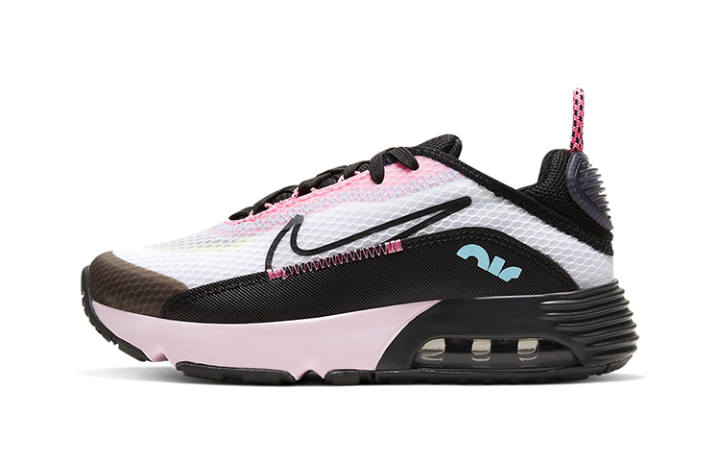 Nike Nike Air Max 2090 Comfortable And Breathable Kids Lifestyle Shoes White Black Pink Children Aged 3 7 Years Old