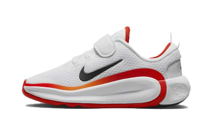 Nike Nike Infinity Flow Slip Resistant Anti Kick Low top Kids' Running Shoes White Red Kids'