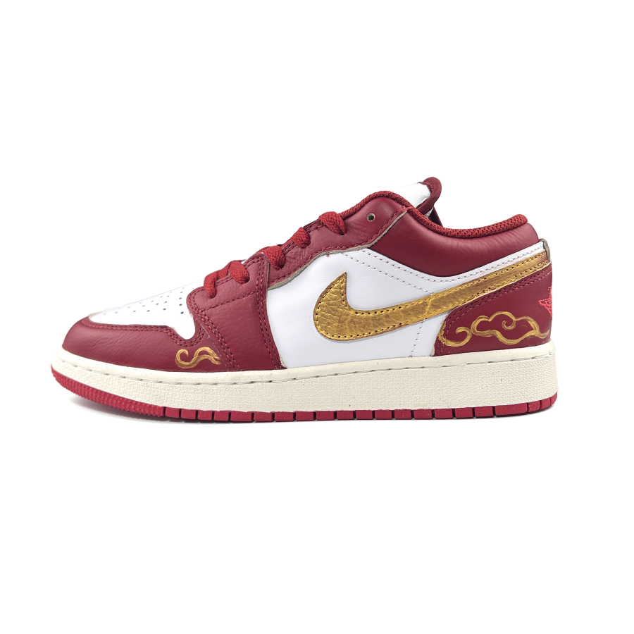 Jordan Jordan Air Jordan 1 Lightweight Cushioning Lightweight Cushioning Low top Children's Basketball Shoes Brick Red
