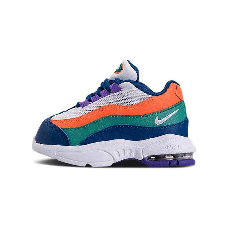Nike Nike Air Max 95 Low top Toddler Shoes White Orange Green Blue Infant And Toddler
