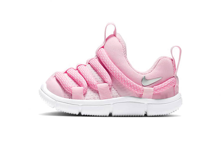 Nike Nike Novice Non slip Lightweight Low top Toddler Shoes Pink White Silver Infant And Toddler