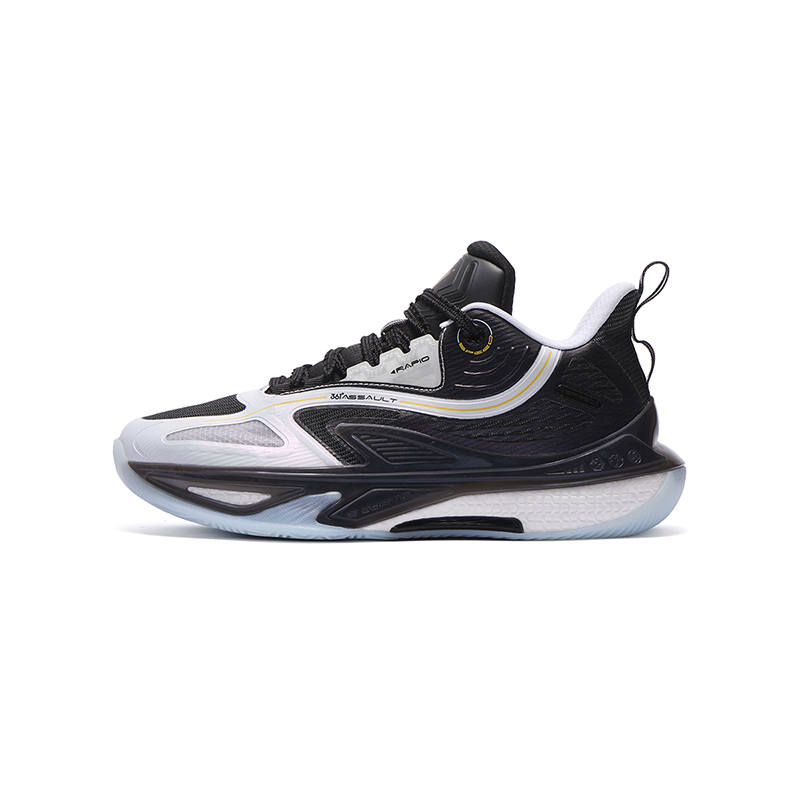 361°KIDS Basketball Shoes White Black Yellow Unisex