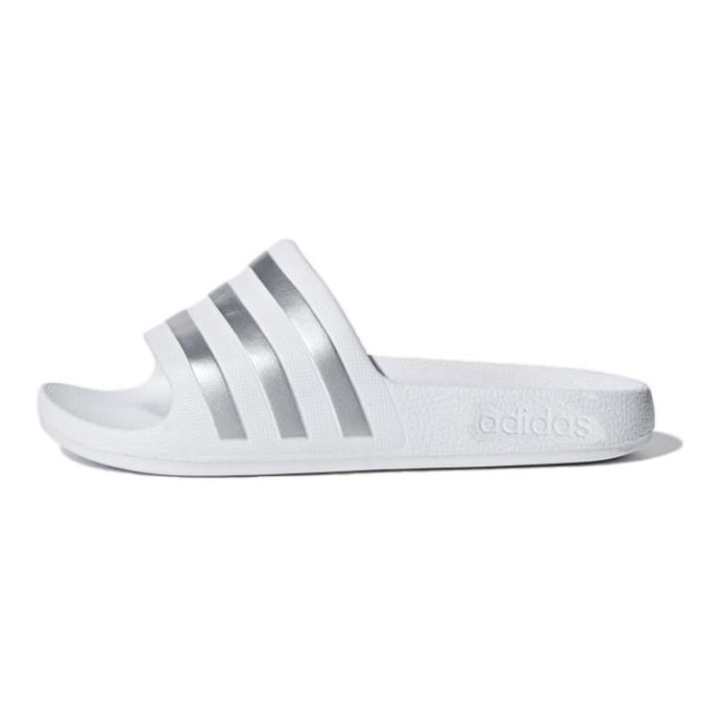 Adidas Adidas Adilette Aqua Low top Kids' Slippers Silver White Kids'