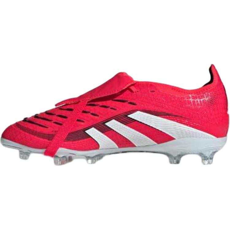 Adidas Adidas PREDATOR ELITE Slip Resistant Abrasion Resistant Low top Kids' Soccer Shoes Bright Red White Black Kids'