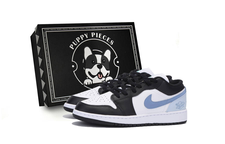 Jordan Jordan Air Jordan 1 Slip Resistant Low top Children's Basketball Shoes Black Teenagers