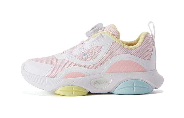 FILA KIDS Comfortable Cushioning Breathable Cushioning Breathable Low top Kids' Running Shoes Pink