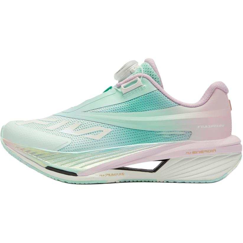 FILA KIDS SPEED 5 Lightweight Cushioning Lightweight Cushioning Low top Kids' Running Shoes Sunshine Blue/Pink Green