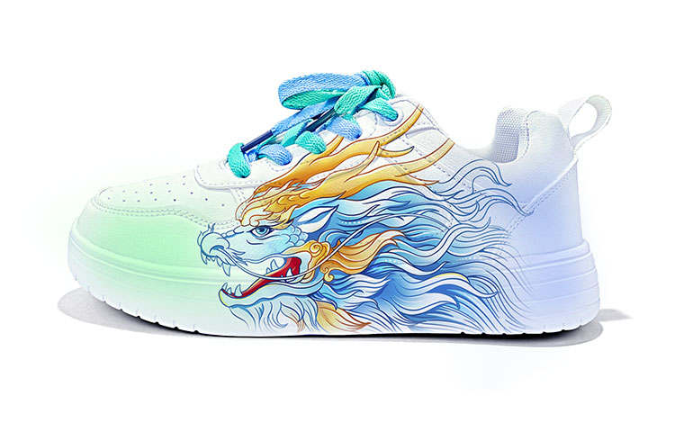 ZUOLENGCHAN Pulao, The Ninth Son Of The Dragon Wear resistant And Lightweight Low top Skateboard Shoes Unisex