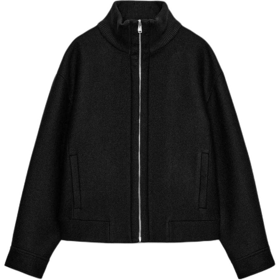 ZARA Coats Women's Black Moderate