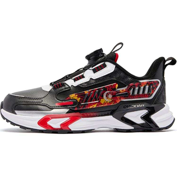 QIAODAN Voyage 4.0 Low top Casual Shoes Black Red Teenagers