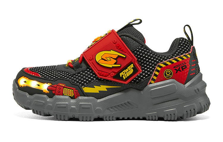 Skechers Bob's Comfortable Kids Lifestyle Shoes Charcoal Red Teenagers