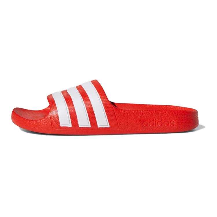 Adidas Adidas Adilette Slip Resistant Abrasion Resistant Kids' Slippers Red White Kids'